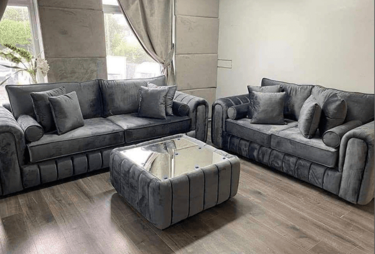 Lily Sofa UK - Side view of premium sofas from Newcastle Beds UK